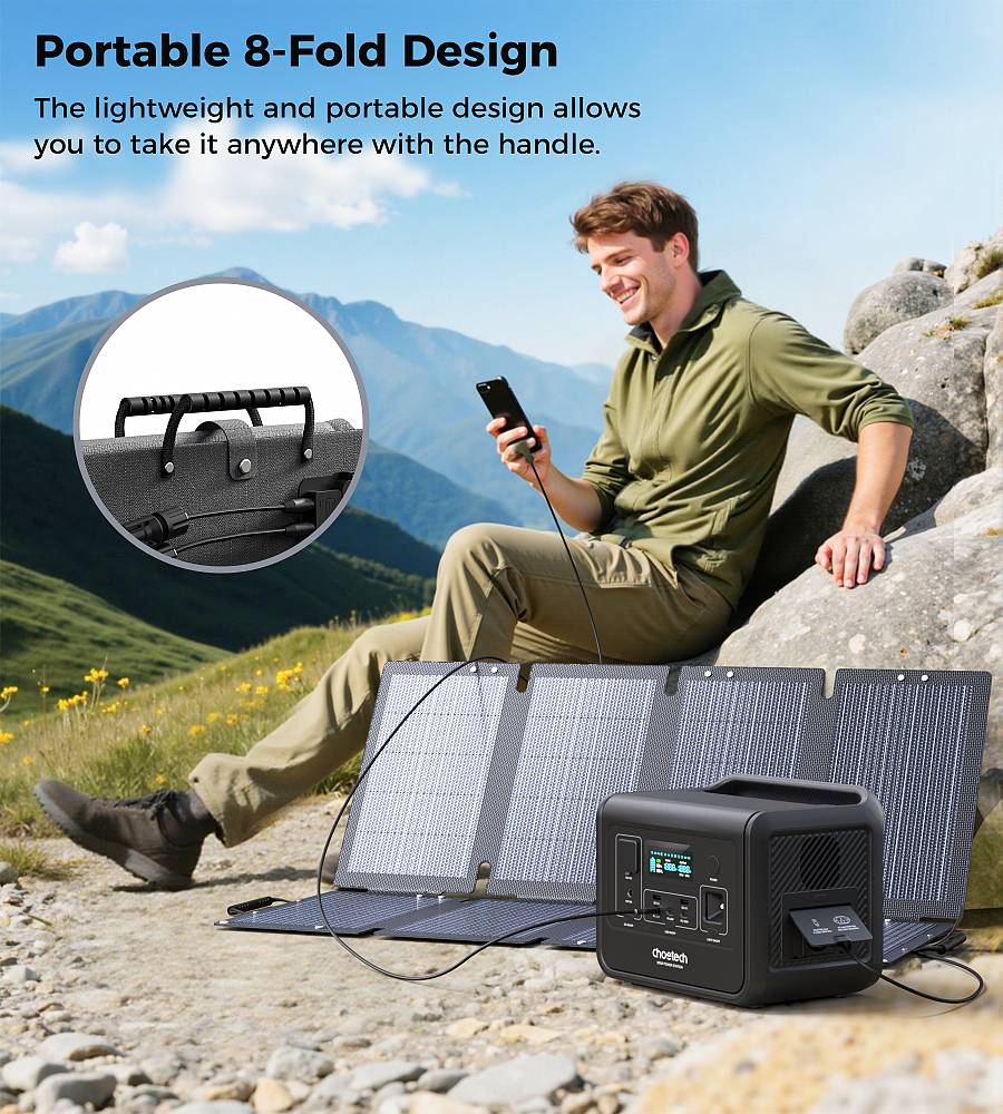 Choetech SC061 100W foldable solar charger