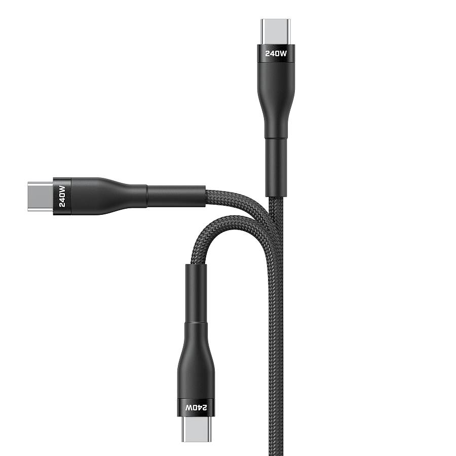 VEGER CC03 - 240W USB-C to USB-C Cable, 1.5m Premium Braided Ultra Fast Charging Cord, PD 3.1 48V/5A Power Delivery Charging & Sync Cable for MacBook Pro, iPad Pro, iPhone 16/15, Samsung Galaxy, Laptops