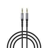 Recci RDS-A28 Καλώδιο 3.5mm male - 3.5mm male Μαύρο 1m