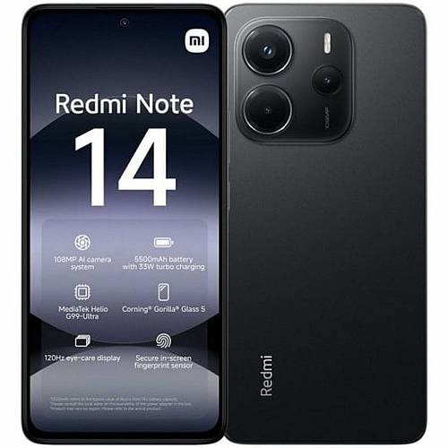 Xiaomi Redmi Note 14 4G Dual SIM (8GB/256GB) Midnight Black